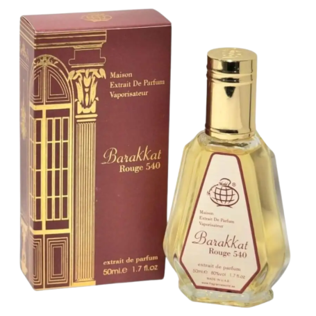 Eau de Parfum Fragrance World Brakkat Rouge 540 - Unisex 50ml - Parfum d'Exception