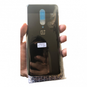 Vitre arrière OnePlus 7T Pro Noir - Avec logo + Adhesif