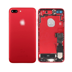 Châssis Complet iPhone 7 Plus Rouge - Connecteur de Charge + Batterie Grade AB - Pièce d'Origine Remontée