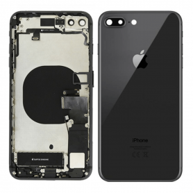 Châssis Complet iPhone 8 Plus Noir avec Connecteur de Charge et Batterie Origine Demonté Grade AB - Réparez Votre Smartphone Auj