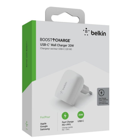 Adaptateur Secteur USB-C BELKIN BOOSTCHARGE 20W