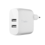 Kit Chargeur Lightning / 2 Ports USB-A + Câble vers USB-A BELKIN Boost Charge 24W
