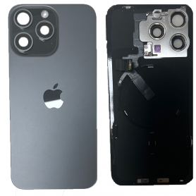 Vitre arrière iPhone 15 Pro Titane Noir Originale - Grade B - Remplacement de Qualité