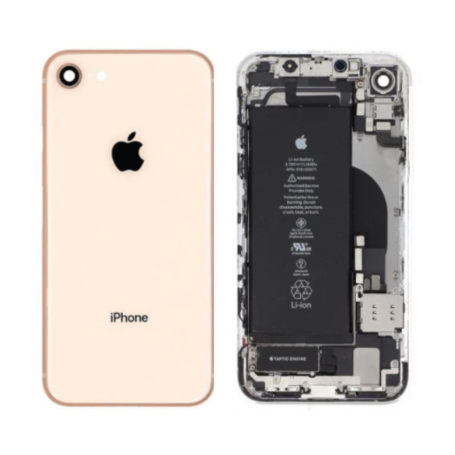 Buy Premium iPhone 8 Plus Gold Back Cover Housing with Grade A Charging Connector