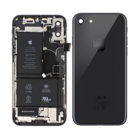 Complete iPhone 7 Black Chassis - Charging Connector + Battery (Originally Disassembled) Grade AB