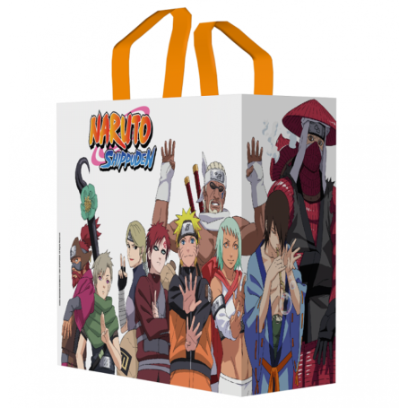 Sac Cabas Shopping Cousus Naruto Shippuden - Blanc