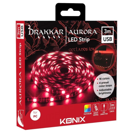 Konix Aurora LED Strip Light 3m USB