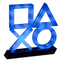 Lampe USB décorative à LED Paladone PlayStation 5 avec mode réaction à la musique, lumière bleue - XL