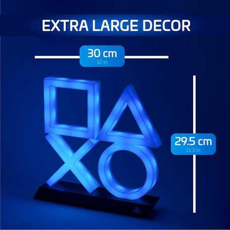 Paladone USB LED Decorative Lamp PlayStation 5 with Music Reaction Mode, Blue Light - XL