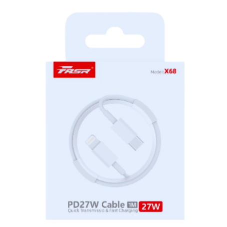 Câble Lightning / Type-C 27W FASR FS-P431 - 1M - Blanc
