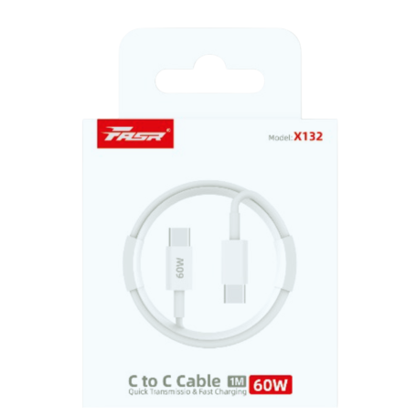 Câble Type-C / Lightning 60W FASR FS-T429 - 1M - Blanc