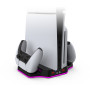 Support de refroidissement et de chargement multifonctionnel RGB PS5 Slim Dobe TP5-3583