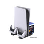 Support de refroidissement, chargement manettes et rangement de jeux pour PS5/Slim Dobe TP5-0593S