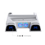 Cooling Stand with Controller Charging & Game Storage for PS5/Slim/PRO - Dobe TP5-3532B Black with Ambient Light
