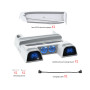 Support de refroidissement, chargement manettes, rangement jeux, lumière d'ambiance PS5/Slim/PRO Dobe TP5-3532D