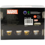 Set of 4 Stor Glass Espresso Mugs Marvel Avengers Logo - 100 ml