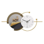 LED Wall Clock 100x38 cm Gold - Modern Home Decor & Precision Timekeeping