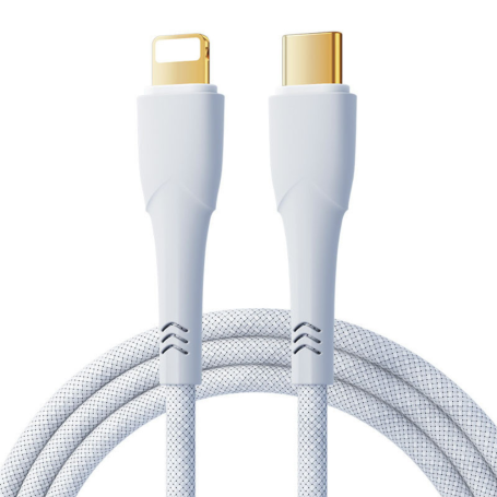 Remax RC-C063 20W Braided Type-C / Lightning Cable - 1.2M - White