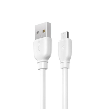 Câble USB / Micro-USB 2.4A Remax RC-138m - 1M - Blanc