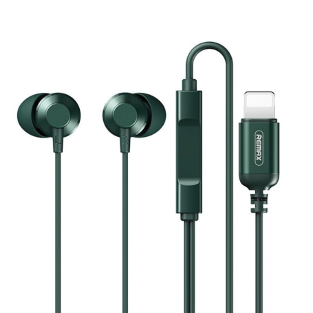 Ecouteurs Kit Main Libre Lightning Remax RM-512i - 1.2M - Vert