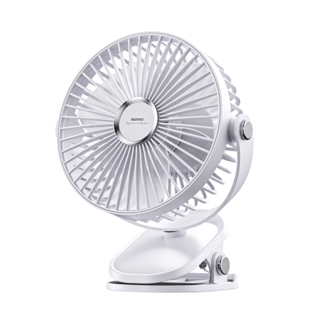 Mini Ventilateur de Bureau 3-en-1 Remax F41 - Rotation à 720° - Lumière Nocturne - 4 vitesses