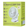 Mini Ventilateur de Bureau 3-en-1 Remax F41 - Rotation à 720° - Lumière Nocturne - 4 vitesses