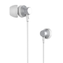 Remax RM-512 Metal Jack Wired Earphones - 1.2M - Silver