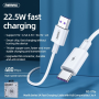 Câble USB / USB-C 22.5W Remax Série Marlik RC-175a - 1M - Blanc
