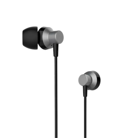 Remax RM-512 Metal Jack Wired Earphones - 1.2M - Black
