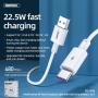 Câble USB / TYPE-C 22.5W REMAX RC-183a Série Marlik - 2M - Blanc