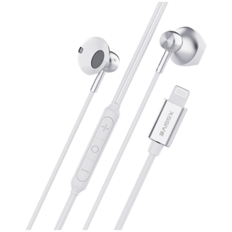 Écouteur Stereo avec Fil Lightning XSSIVE XSS-EP24W - Blanc