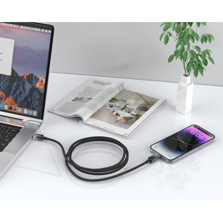 Câble de Charge avec Ecran USB-C vers Lighting XSSIVE XSS-BRDIG1MCL
