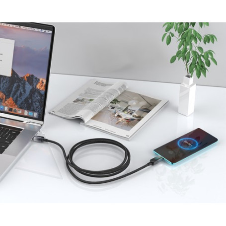 Câble de Charge avec Ecran USB-C vers USB-C XSSIVE XSS-BRDIG1MCC