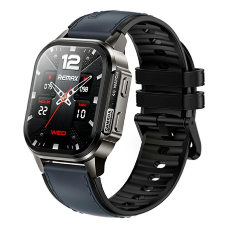 Montre connectée 950mAh Android 4G REMAX WATCH19 - Avec Appels / Positionnement GPS - écran AMOLED - Bleu