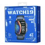 Montre connectée 950mAh Android 4G REMAX WATCH19 - Avec Appels / Positionnement GPS - écran AMOLED - Bleu
