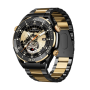 REMAX WATCH17 260mAh Smart Watch - 1.53" - With 2 Bracelets - Voice Assistant - IP67 - Black + Gold