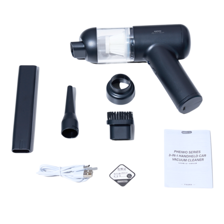 Aspirateur Portable 1500 mAh Pour Voiture et Maison REMAX XC-2 Pheiwo Series - Noir