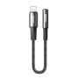 Câble Adaptateur Lightning / Jack Tressé 3.5mm REMAX C22 - 0.12M - Noir