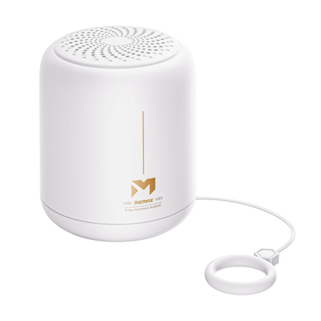 Enceinte Portable Sans Fil 1200mAh REMAX RB-M2 - 10M de distance de transmission - IPX5 - Blanc