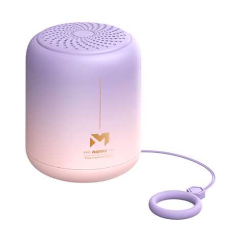 Enceinte Portable Sans Fil 1200mAh REMAX RB-M2 - 10M de distance de transmission - IPX5 - Dégradé Violet Rose