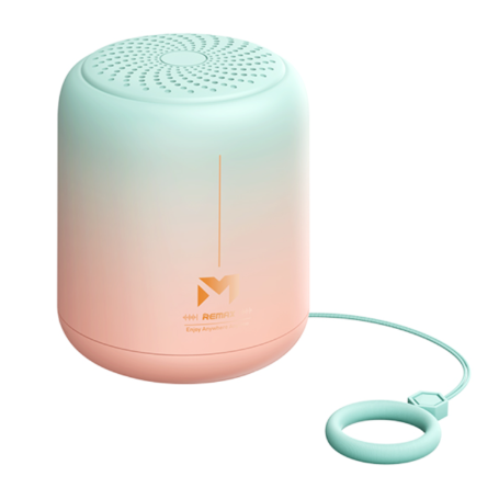 Enceinte Portable Sans Fil 1200mAh REMAX RB-M2 - 10M de distance de transmission - IPX5 - Dégradé Vert Rose