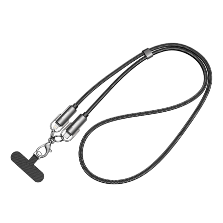 Câble Collier Ajustable Tressé USB-C / Lightning 30W REMAX C19 - 1.2M - Noir