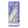 Multiprise REMAX RP-U160 Kiddy Series – 5 Prises + 4 Ports (3 USB, 1 Type-C) – Noir