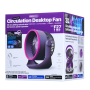 Ventilateur De Bureau A Circulation D'air REMAX Fonzyr Series F27 - Gris Violet