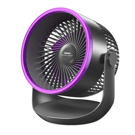 REMAX Fonzyr Series F27 Air Circulating Desk Fan - Purple Grey