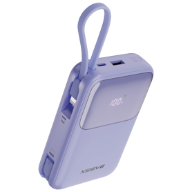 Achetez Power Bank 20000mAh Violet XSSIVE XSS-PB38PU - Câble USB-C/Lightning Inclus - Charge Rapide et Fiable