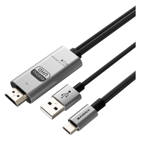 Adaptateur USB-C vers HDMI Mâle 2M+USB-A 1M XSSIVE - XSS-HD06