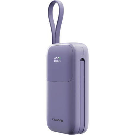 Power Bank 10000mAh Câble USB-C/Lightning XSSIVE XSS-PB37PU - Violet