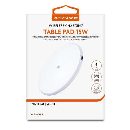 15W Wireless Charger + USB-C/USB-C Cable 1m XSSIVE XSS-WIWT - White
