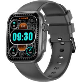 Achetez Montre Connectée AMOLED HD XSSIVE XSS-SW6B en Silicone - Noir | Technologie et Élégance